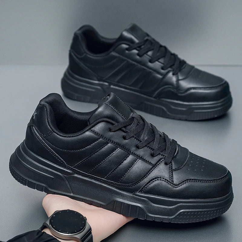 Leather Sneakers For Men Trend Casual Sports Skateboarding Shoes Plus Big Size 50 51 52 Factory direct sales