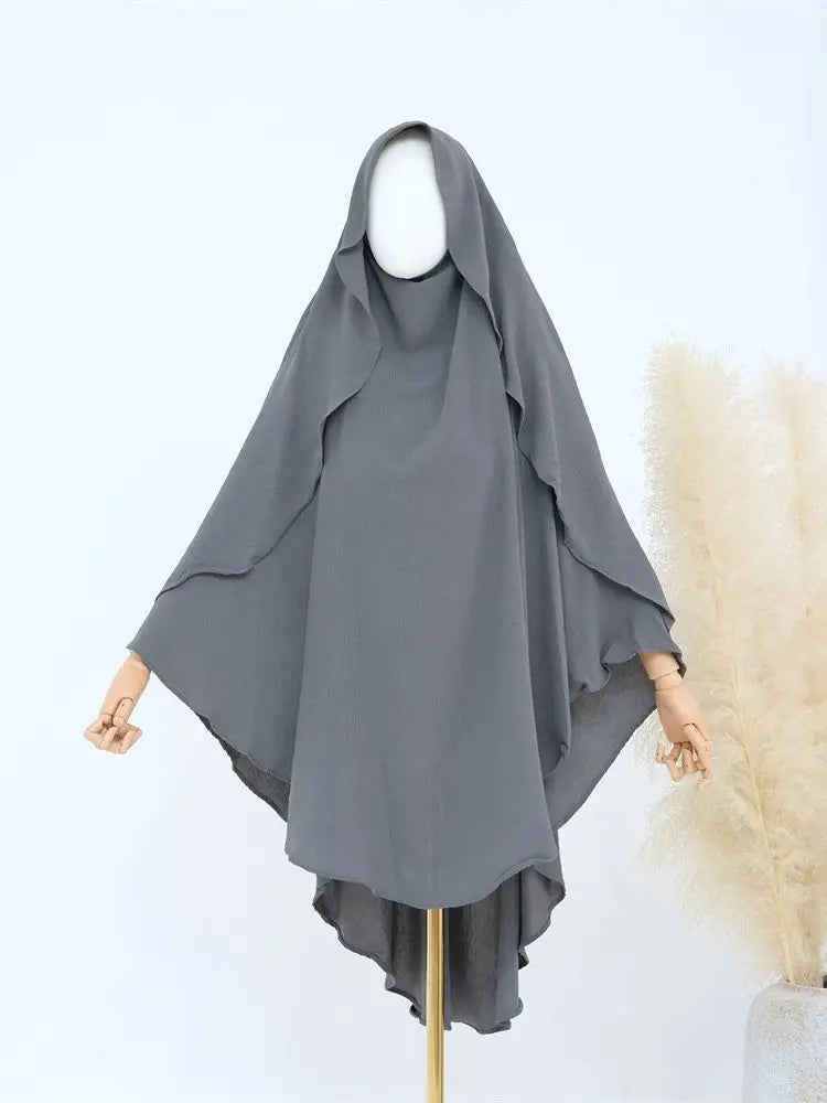 Ramadan Solid Khimar Abaya Dubai Niqab Turkey Arabic Muslim Hijab Islam Prayer Clothes For Women Djellaba Turban Musulmans Femme