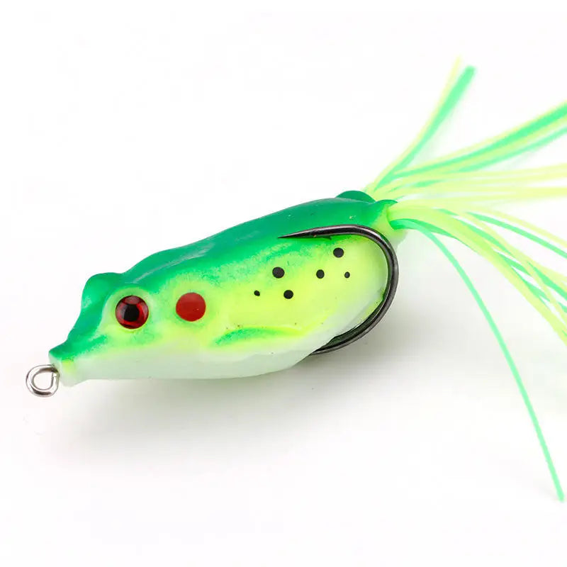 WEIHE 5pcs/15pcs Frog Fishing Bait Combo Soft Fishing Lure Kit Tackle Box Kits Pesca PVC Frogs Unit