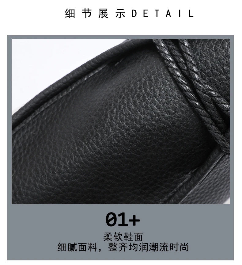 New Fashion Plain Lace-up Loafers Men's Comfort Sneakers Daily Driving Shoes Man Casual Faux Leather Business Moccasins White