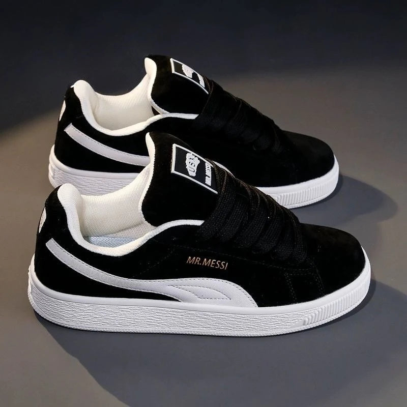 Skate Sneakers、LowTop Casual Board ShoesRetroFlat WalkingTrainers、Lace Up Platform Daily Footwear、Breathable Streetwear Sneakers