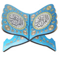 Ramadan Quran Holder Folding Bible Display Stand Decorative Islamic Eid Mubarak Bookshelf Organizer for Reading Prayer Chapel