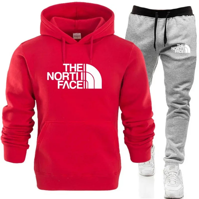 2026 Autumn/Winter New Printed Men's and Women's Fashion Casual Sports Suit Outdoor Fitness Jogging Hooded S Luxury Hooded Sport
