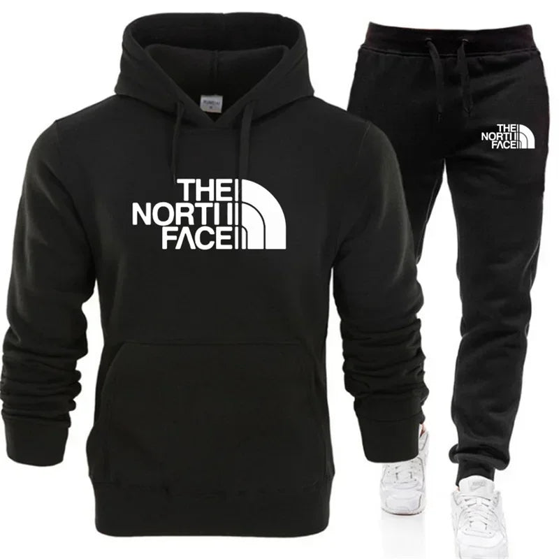 2026 Autumn/Winter New Printed Men's and Women's Fashion Casual Sports Suit Outdoor Fitness Jogging Hooded S Luxury Hooded Sport