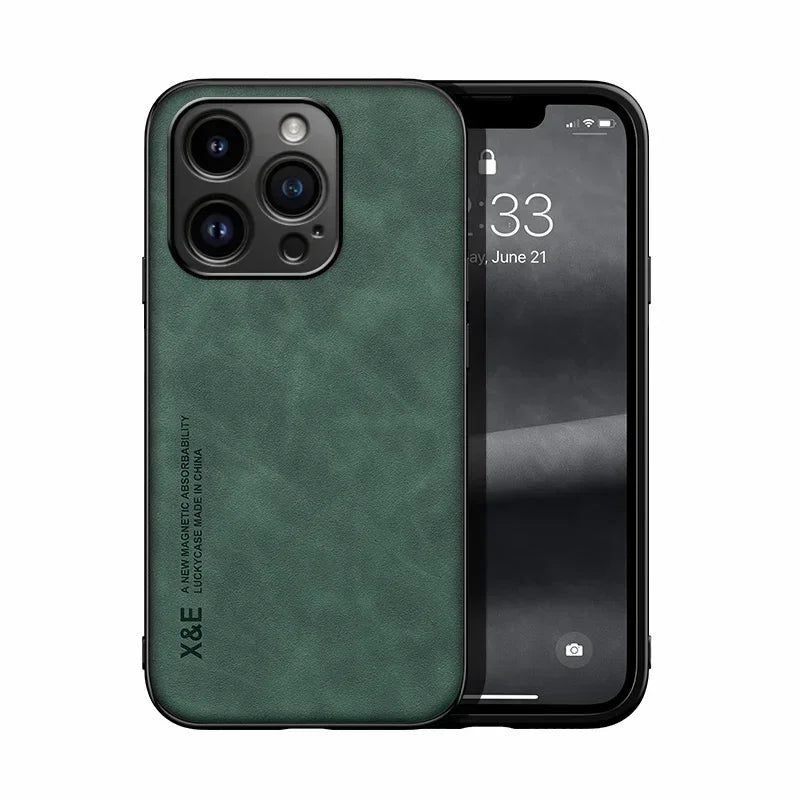 Case For iPhone 17 16e 15 14 13 12 11 Pro Max Plus 13 12 Mini 8 7 Plus Luxury Protective Cover Car Holder Phone Coque Fundas