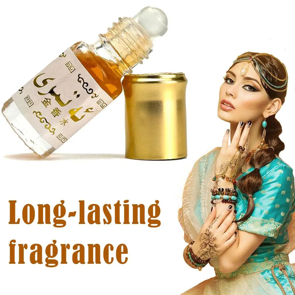 Arabian Gold Attar Roll-On Perfume Oil LongLasting Alcohol-Free Concentrated Fragrance Oil For Men Women Portable Body Fragrance