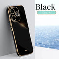 Plating Fashion Phone Cases for Redmi 13 13C 13R 14C 14R 4G 5G Soft Shockproof Luxury Original Silicone Straight Edge Back Cover