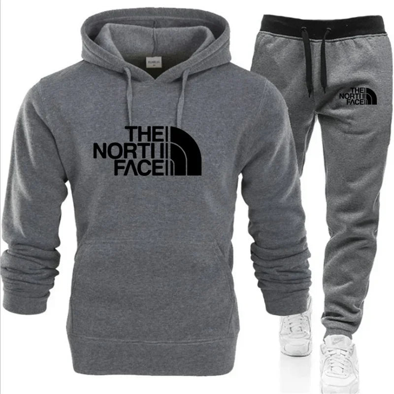 2026 Autumn/Winter New Printed Men's and Women's Fashion Casual Sports Suit Outdoor Fitness Jogging Hooded S Luxury Hooded Sport