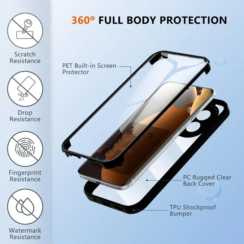 Full Protection Case For Redmi Note 15 / Note 15 Pro / Note 15 14 Pro Pro+ Plus Protective Cover Funda Coque Capa
