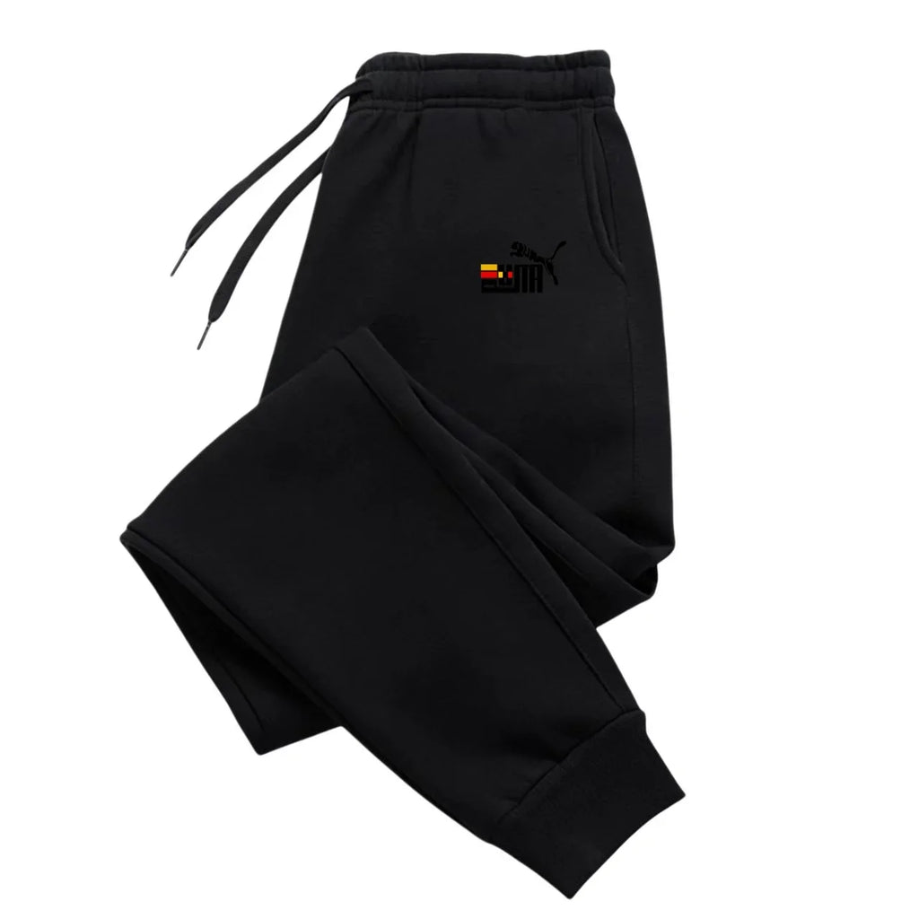 2026 Fashion Men's Solid Color Sport Pants - Autumn-Winter Fleece Sport Casual Pants - Men's Fitness Tight Sport Pants