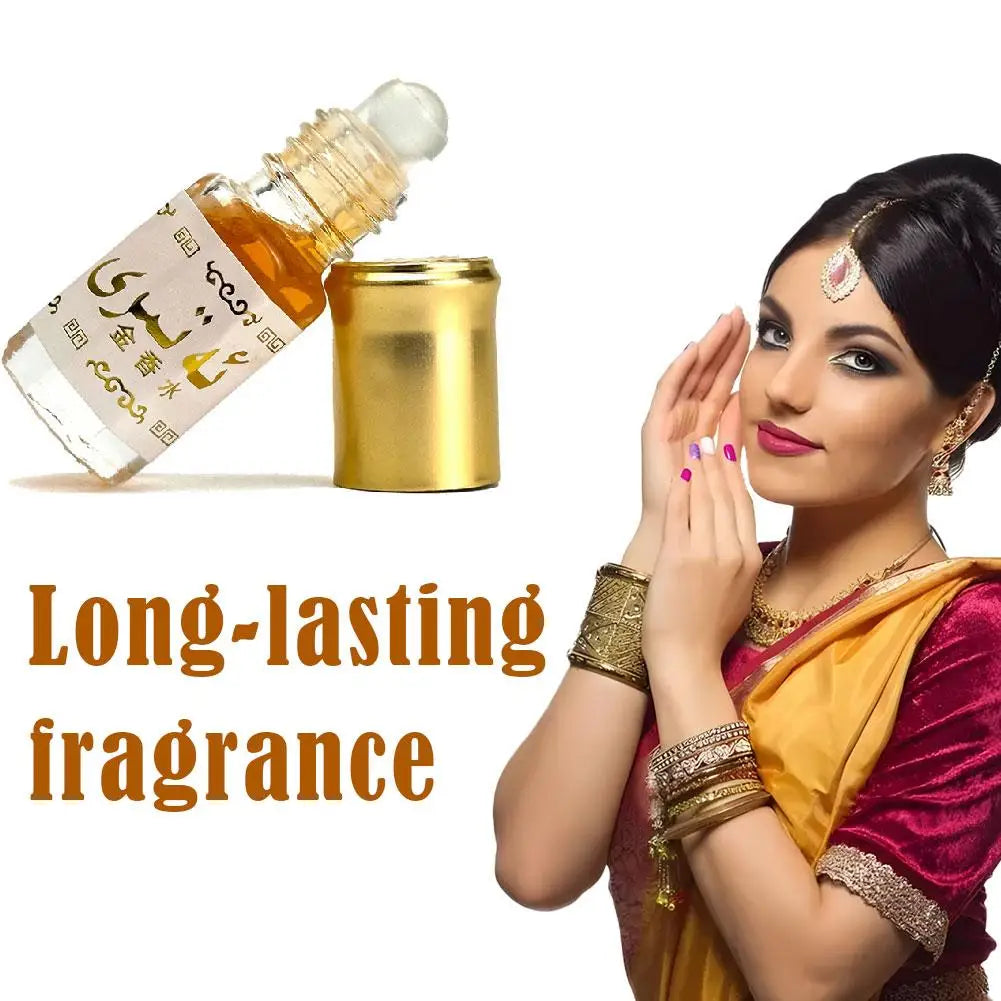 Arabian Gold Attar Roll-On Perfume Oil LongLasting Alcohol-Free Concentrated Fragrance Oil For Men Women Portable Body Fragrance