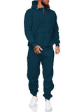 2026 Men's Hoodie Sweatpants Set High Quality Solid Color Sportsuit Autumn Winter Casual Jogging Gym Outfit Simple Sportswear
