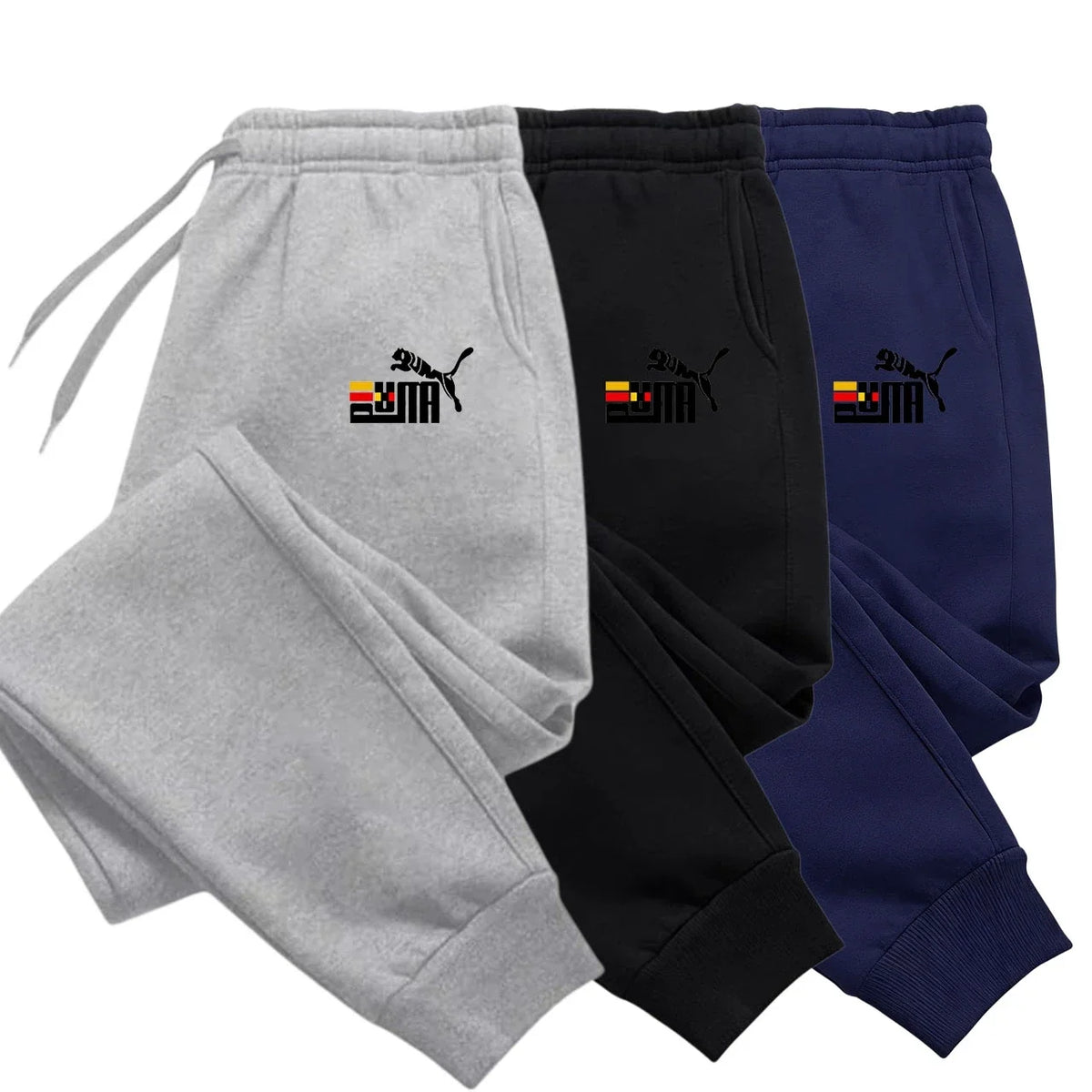 2026 Fashion Men's Solid Color Sport Pants - Autumn-Winter Fleece Sport Casual Pants - Men's Fitness Tight Sport Pants