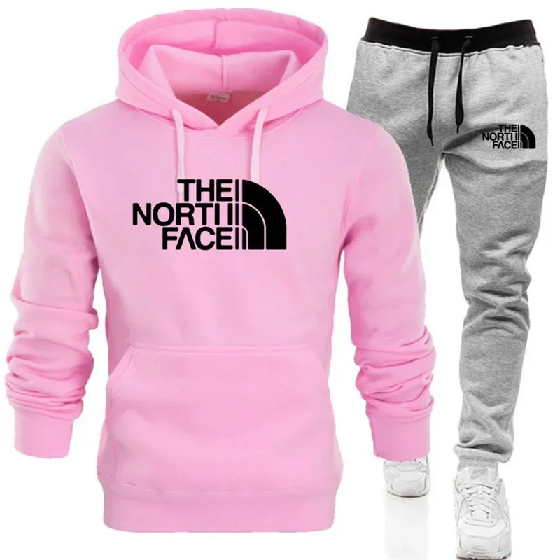 2026 Autumn/Winter New Printed Men's and Women's Fashion Casual Sports Suit Outdoor Fitness Jogging Hooded S Luxury Hooded Sport