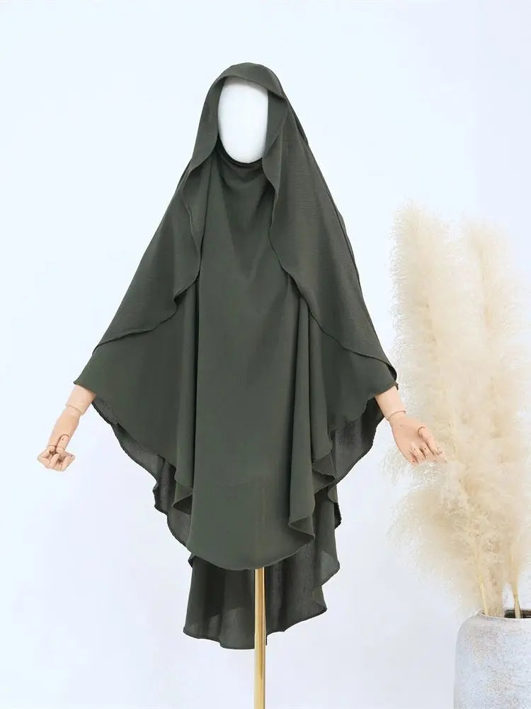 Ramadan Solid Khimar Abaya Dubai Niqab Turkey Arabic Muslim Hijab Islam Prayer Clothes For Women Djellaba Turban Musulmans Femme