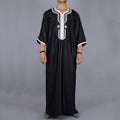 New 2025 Traditional Muslim Clothing Eid Middle East Jubba Thobe Men Thobe Arab Muslim Robes with Long Sleeves Gifts for Husband