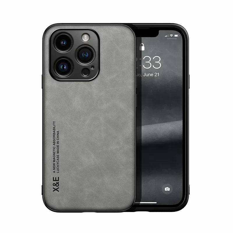 Case For iPhone 17 16e 15 14 13 12 11 Pro Max Plus 13 12 Mini 8 7 Plus Luxury Protective Cover Car Holder Phone Coque Fundas