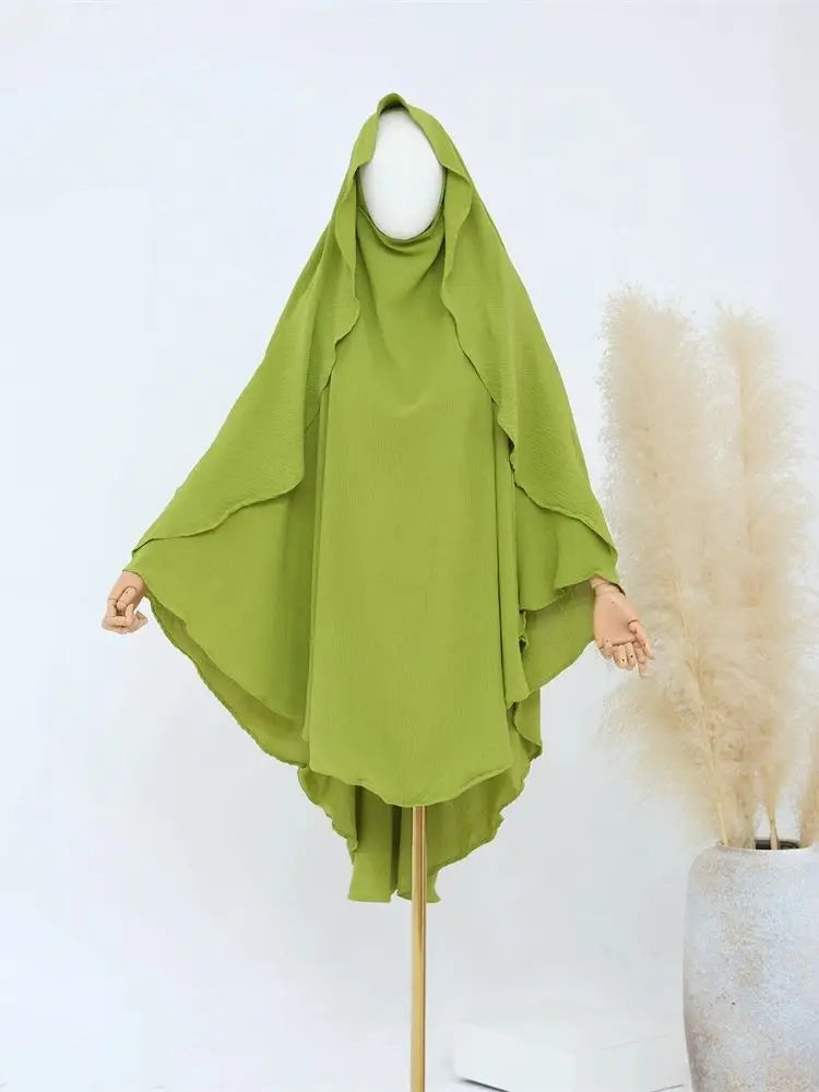 Ramadan Solid Khimar Abaya Dubai Niqab Turkey Arabic Muslim Hijab Islam Prayer Clothes For Women Djellaba Turban Musulmans Femme