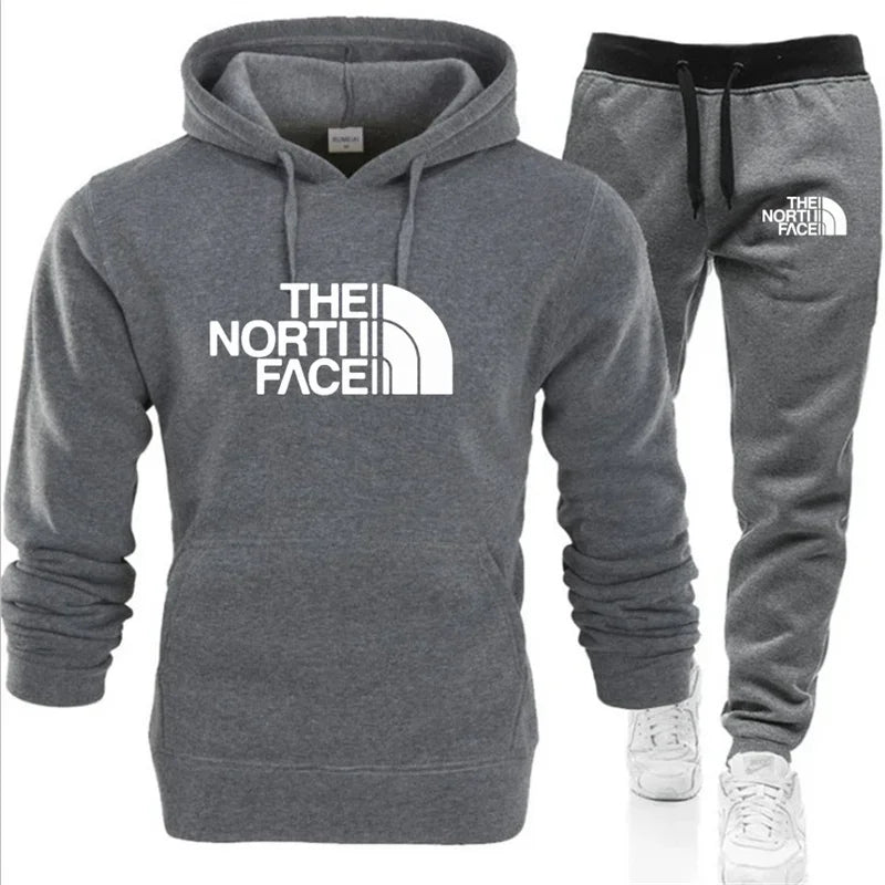 2026 Autumn/Winter New Printed Men's and Women's Fashion Casual Sports Suit Outdoor Fitness Jogging Hooded S Luxury Hooded Sport